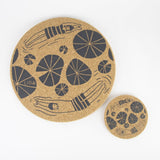 Liga Cork Placemats & Coasters-Wild Swimmers Grey