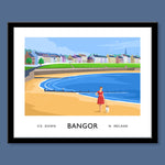 James Kelly Print-Bangor Ballyholme Beach