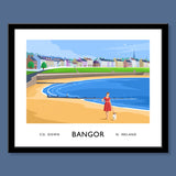 James Kelly Print-Bangor Ballyholme Beach