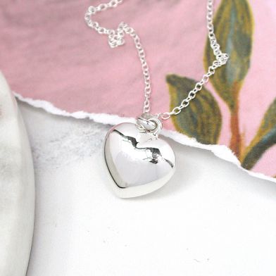 PM Sterling Silver Balloon Heart Pendant