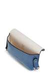 Italian Leather Crossbody Bag-Denim Blue