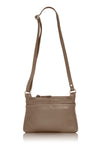 Italian Leather Handbag-Dark Taupe