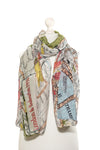 One Hundred Stars Map Scarf-London