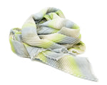 PM Green Mix Striped Chevron Pleat Scarf