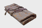 PM Velvet Metallic Star Jewellery Wrap-Taupe