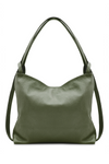 Italian Leather Handbag/Back Pack-Olive