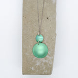 Lisa Marsella Ascending Double Concave Dome Pendant - Aqua, Orange & Blue