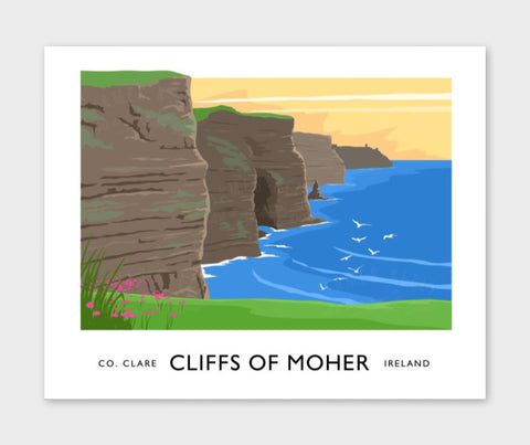 James Kelly Print-Cliffs of Moher