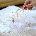 Stackers Rose Quartz 10-Hook Eyelash Jewellery Stand