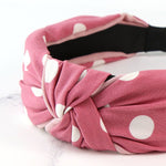PM Pink and White Dotty Headband