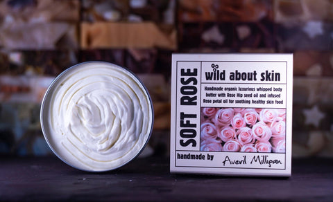 Wild About Soap Organic Handmade Body Butter-Soft Rose 80g