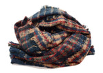 PM Brown Check Winter Scarf
