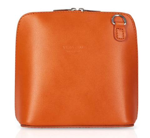 Vera Pelle Crossbody Bag-Orange