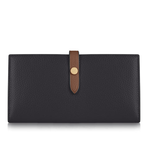 Italian Leather Purse-Blk