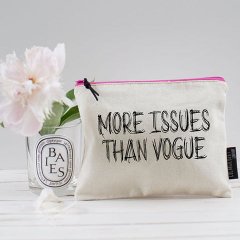 L&G Make Up Pouch-More Issues Than Vogue
