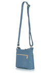 Italian Leather Handbag-Denim Blue