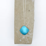 Lisa Marsella Concave Diamond Pendant - Orange Lime & Turquoise
