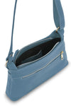 Italian Leather Handbag-Denim Blue