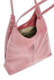 Italian Leather Bag Medium- Dusty Pink