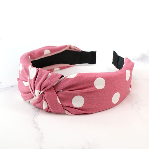 PM Pink and White Dotty Headband