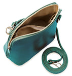 Vera Pelle Crossbody Bag-Dark Teal