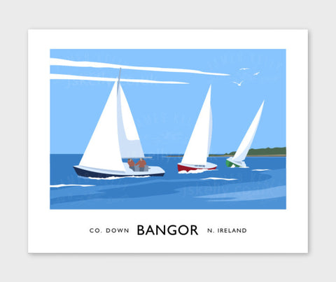 James Kelly Print-Bangor Ballyholme Bay