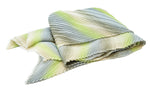 PM Green Mix Striped Chevron Pleat Scarf