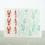 Liga Eco Dishcloths-Lobster & Seaweed