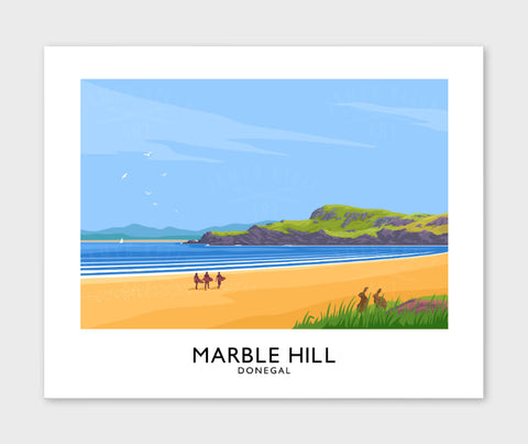 James Kelly Print-Marble Hill Strand
