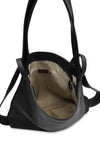Italian Leather Handbag/Back Pack-Blk
