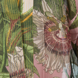 One Hundred Stars & Kew RBG Passion Flower Kimono-Pink