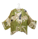 One Hundred Stars Stork Kimono-Green