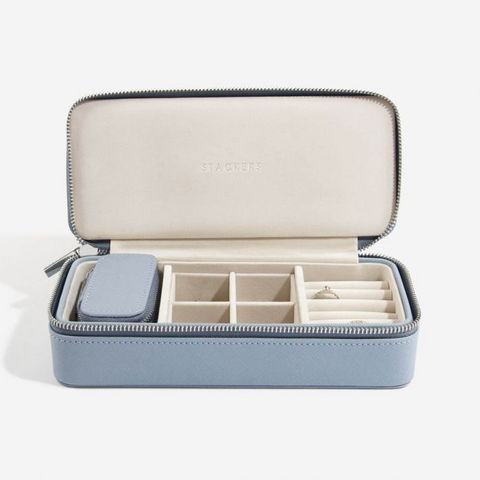 Stackers Large Jewellery Travel Box-Blue