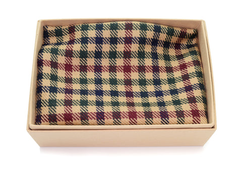 Belfast Bow Co Handmade Irish Linen Pocket Square-Check