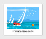 James Kelly Print-Yachts On Strangford Lough