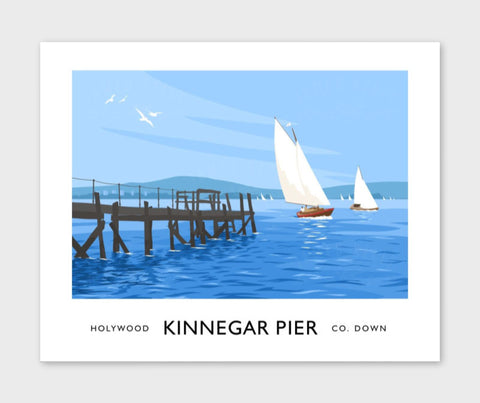 James Kelly Print-Kinnegar Pier