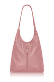 Italian Leather Bag Medium- Dusty Pink