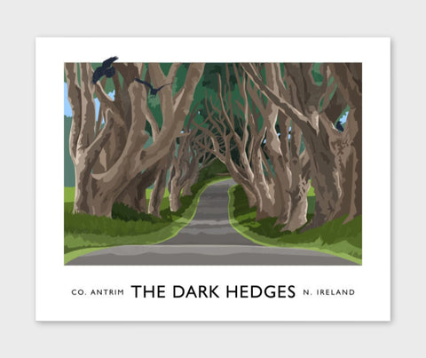 James Kelly Print-The Dark Hedges