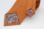 Belfast Bow Co Handmade Irish Linen Tie-Burnt Orange