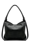 Italian Leather Handbag/Back Pack-Blk