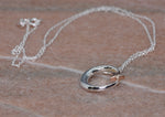 PM Sterling Silver Moon & Star Necklace