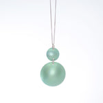 Lisa Marsella Ascending Double Concave Dome Pendant - Aqua, Orange & Blue