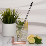 UBS Travel Stainless Steel Straw-Rose Gold