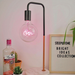 STP GIN LED filament Text Light Bulb-PINK