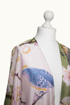 One Hundred Stars Throwover-Blossom & Birds Aqua