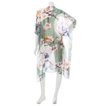 One Hundred Stars Throwover-Blossom & Birds Aqua