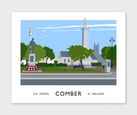 James Kelly Print-Comber Town Square
