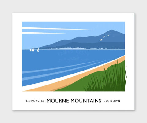 James Kelly Print-Mourne Mountains Newcastle (Murlough)