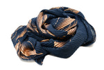 PM Navy Chevron with Rose Gold Print Scarf