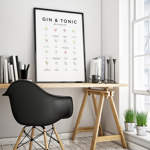 EVL Gin & Tonic Garnish Guide Print
